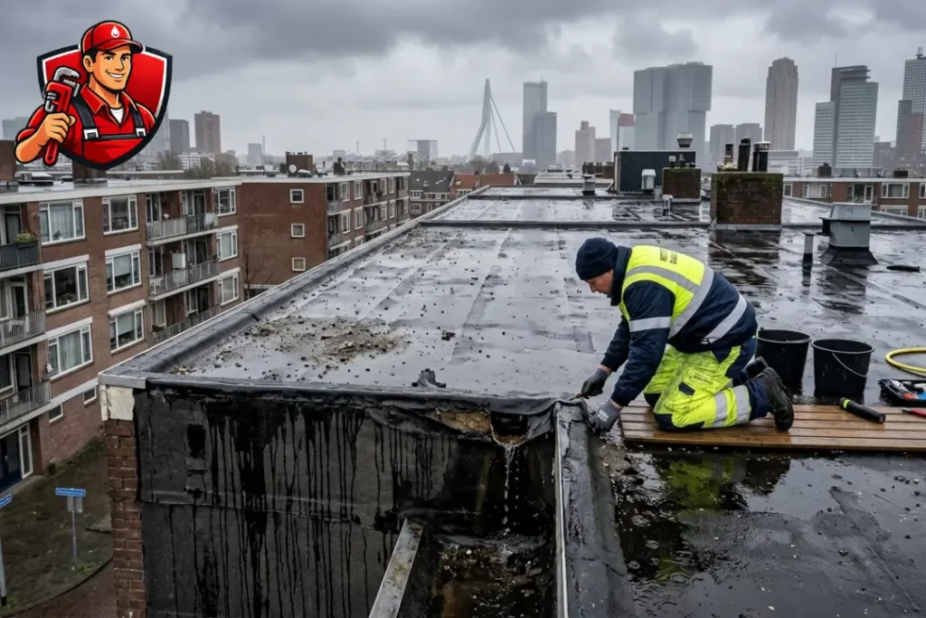 hoe-herken-je-een-lekkage-bij-een-plat-dak